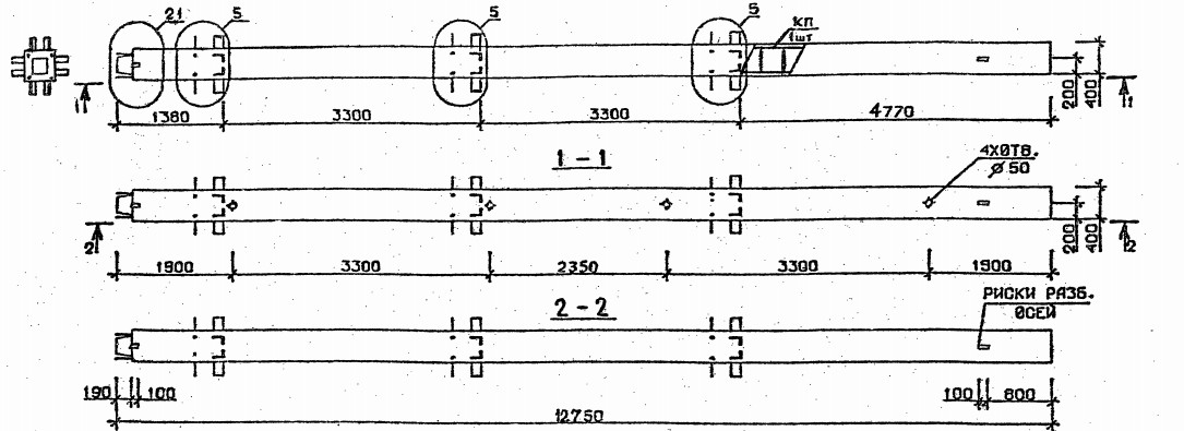 Колонна 2КН 33.128-6 Серия 1.020.1-2с/89