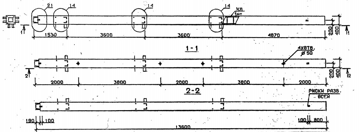 Колонна 4КН 36.136-6-с Серия 1.020.1-2с/89