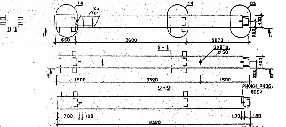 Колонна 4КВ 36.63-5-с Серия 1.020.1-2с/89