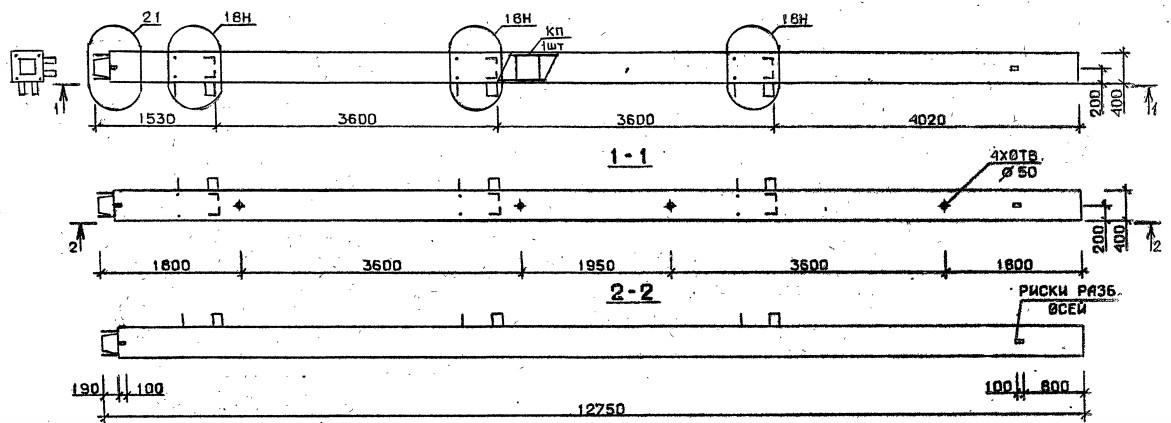 Колонна 5КН 36.128-1-сн Серия 1.020.1-2с/89